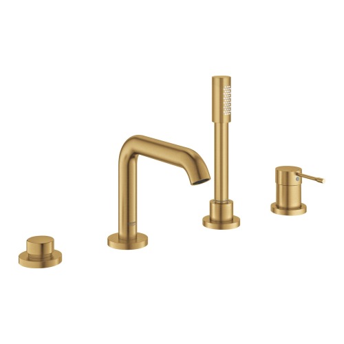 Grohe Essence 4 Delikli Küvet Bataryası Brushed Cool Sunrise - 25251GN1