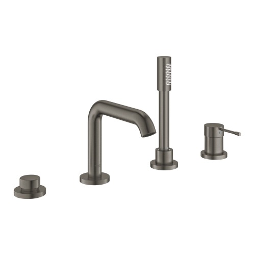 Grohe Essence 4 Delikli Küvet Bataryası Brushed Hard Graphite - 25251AL1