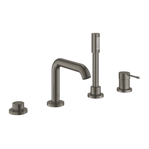 Grohe Essence 4 Delikli Küvet Bataryası Brushed Hard Graphite - 25251AL1 - Thumbnail