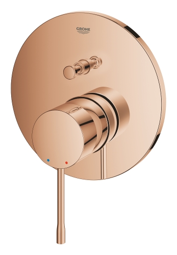 Grohe Essence Ankastre Banyo Duş Bataryası 2 Çıkışlı Divertörlü Warm Sunset – 24167DA1 - Thumbnail