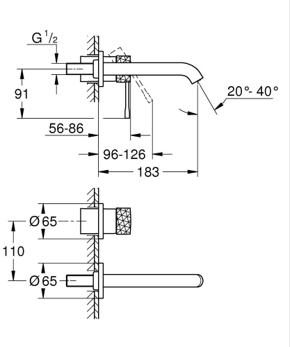 Grohe Essence İki Delikli Lavabo Bataryası M Boyut Br. Crafted Warm Sunset – 29192DE1 - Thumbnail