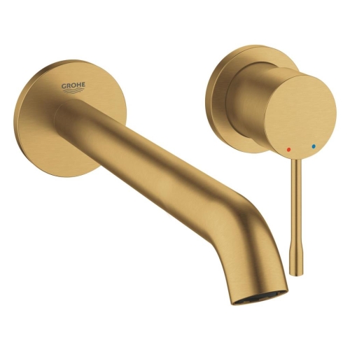 Grohe Essence New İki Delikli Duvardan Lavabo Bataryası Brushed Cool Sunrise - 19967GN1