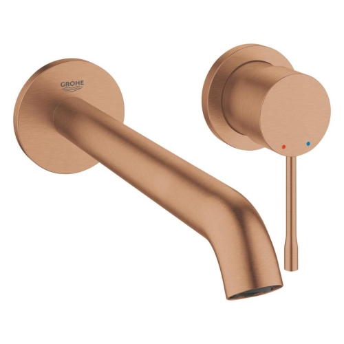 Grohe Essence New İki Delikli Duvardan Lavabo Bataryası Brushed  Warm Sunset - 19967DL1