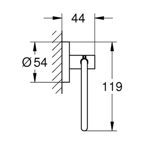 Grohe Essentials Tuvalet kağıtlığı - 40689001 - Thumbnail