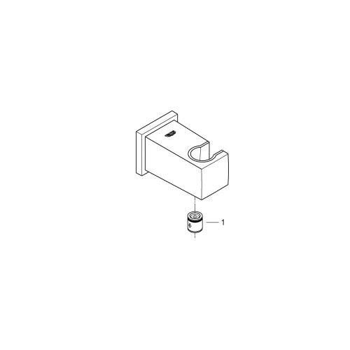 Grohe Euphoria Cube Askılı Duş Çıkış Dirseği Brushed Hard Graphite - 26370AL0 - 2