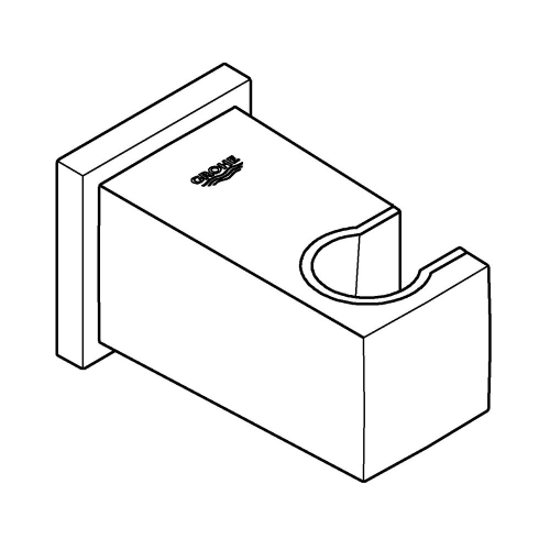 Grohe Euphoria Cube Askılı Duş Çıkış Dirseği Brushed Hard Graphite - 26370AL0 - 3