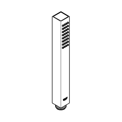 Grohe Euphoria Cube+ Stick El Duşu 1 Akışlı Brushed Hard Graphite - 27888AL0 - Thumbnail