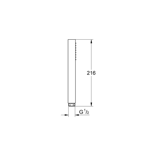 Grohe Euphoria Cube+ Stick El Duşu 1 Akışlı Brushed Hard Graphite - 27888AL0 - Thumbnail