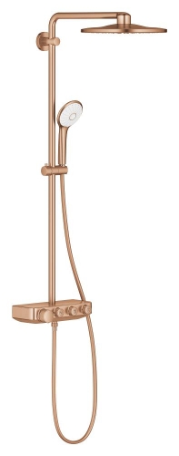 GROHE - Grohe Euphoria Smartcontrol 310 Duo Duş Sistemi Duvara Monte Termostatik Bataryalı Duş Sistemi Br. Warm Sunset - 26507DL0