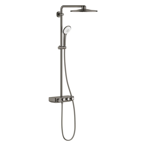 Grohe Euphoria Smartcontrol 310 Duo Duş Sistemi Duvara Monte Termostatik Bataryalı Duş Sistemi Brushed Hard Graphite - 26507AL0