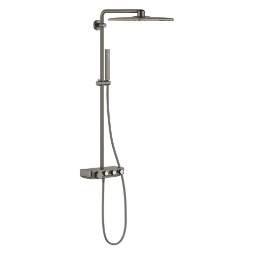 Grohe Euphoria Smartcontrol System 310 Cube Duo Duvara Monte Termostatik Bataryalı Duş Sistemi Brushed Hard Graphite - 26508AL0