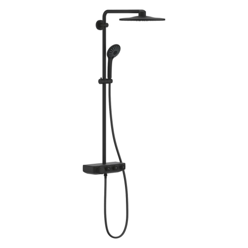 Grohe Euphoria SmartControl System 310 Duo Duvara Monte Termostatik Bataryalı Duş Sistemi Mat Siyah - 22120KF0