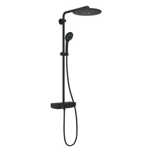 Grohe Euphoria SmartControl System 310 Duo Duvara Monte Termostatik Bataryalı Duş Sistemi Mat Siyah - 22120KF0 - 2