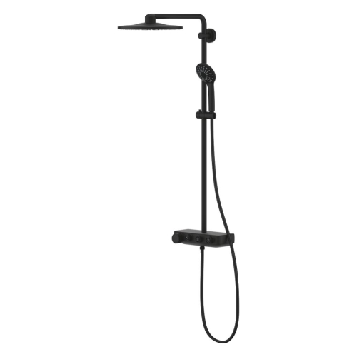 Grohe Euphoria SmartControl System 310 Duo Duvara Monte Termostatik Bataryalı Duş Sistemi Mat Siyah - 22120KF0 - 4