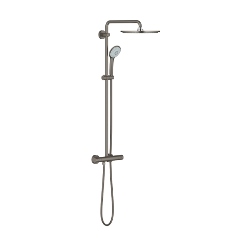 Grohe Euphoria System 310 Duvara Monte Termostatik Bataryalı Duş Sistemi Brushed Hard Graphite - 26075AL0 - Thumbnail