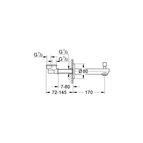 Grohe Eurocosmo Çıkış Ucu - 13262000 - Thumbnail