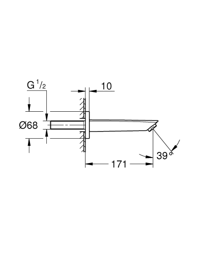 Grohe Eurosmart Çıkış Ucu Mat Siyah – 134482433 - Thumbnail