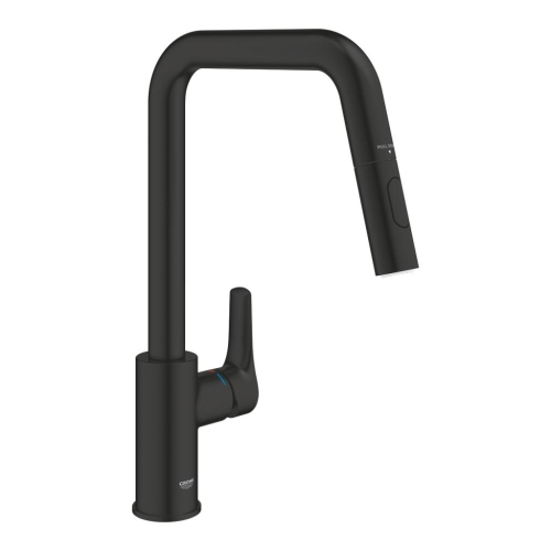 Grohe Eurosmart Eviye Bataryası 2 Akışlı Mat Siyah - 306192430