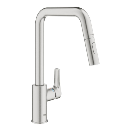 GROHE - Grohe Eurosmart Eviye Bataryası 2 Akışlı SuperSteel - 30619DC0