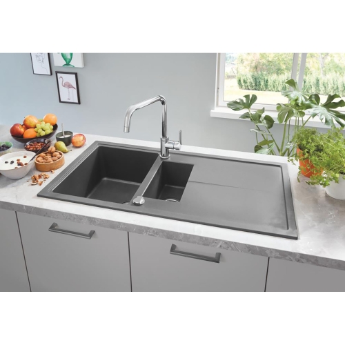 Grohe Eviye Bataryası Döner Borulu Eurosmart Cosmo Krom- 32843002 - Thumbnail