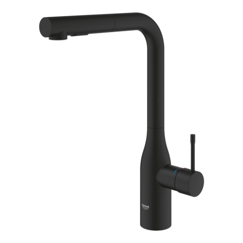 Grohe Eviye Bataryası Spiralli 2 Fonk Essence Mat Siyah - 30504KF0 - 4