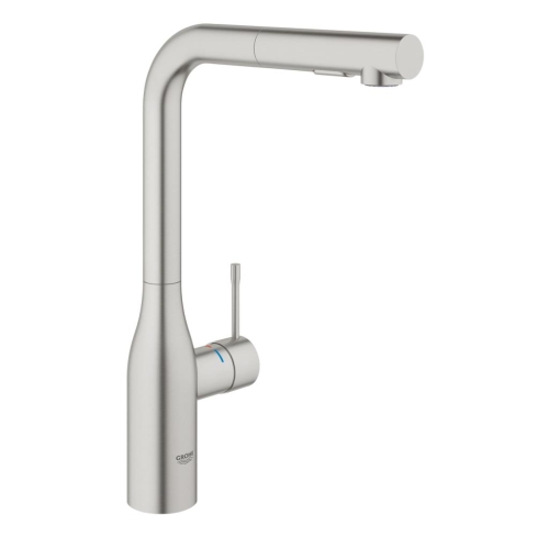 Grohe Eviye Bataryası Spiralli 2 Fonk Essence Paslanmaz Çelik - 30504DC0 - Thumbnail