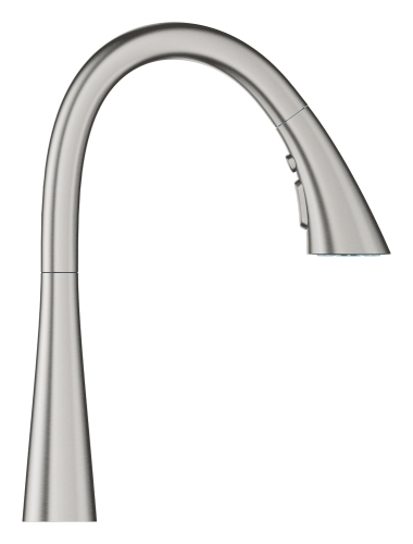 Grohe Eviye Bataryası Spiralli 2 Fonk. Zedra Super Steel - 32294DC2 - Thumbnail