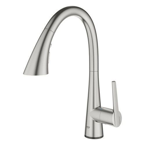 Grohe Eviye Bataryası Spiralli 2 Fonk. Zedra Super Steel - 32294DC2