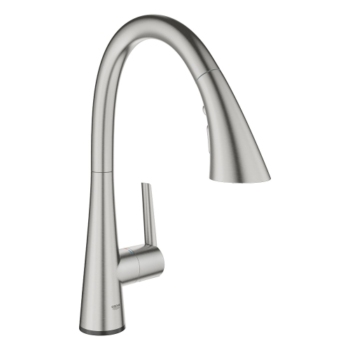 Grohe Eviye Bataryası Spiralli 2 Fonk. Zedra Super Steel - 32294DC2 - 5