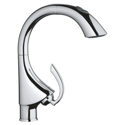 Grohe Eviye Bataryası Spiralli 2 Fonksiyonlu K4 Krom - 33782000 - Thumbnail