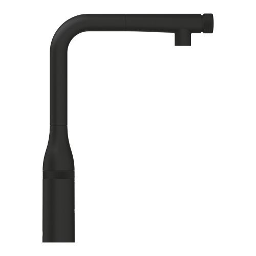 Grohe Eviye Bataryası Spiralli Essence SmartControl Phantom Black - 31928KF0 - Thumbnail