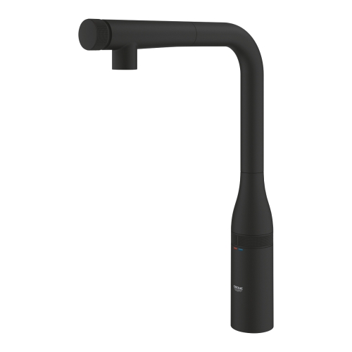 Grohe Eviye Bataryası Spiralli Essence SmartControl Phantom Black - 31928KF0 - Thumbnail