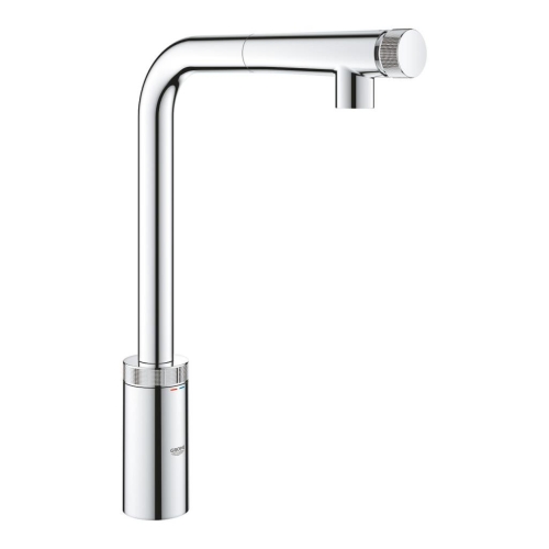 Grohe Eviye Bataryası Spiralli SmartControl Minta Krom - 31613000 - Thumbnail