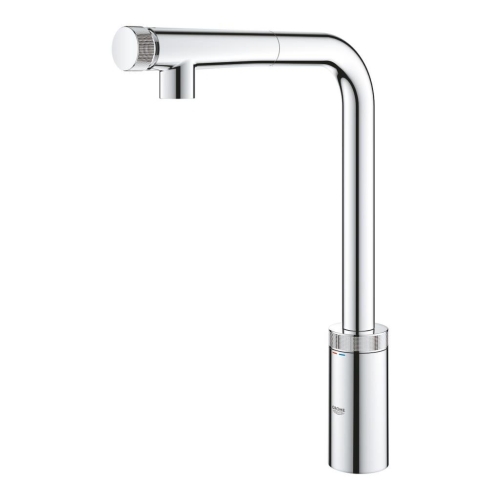 Grohe Eviye Bataryası Spiralli SmartControl Minta Krom - 31613000 - Thumbnail