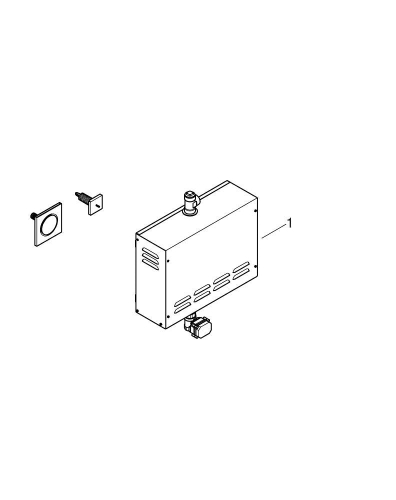 Grohe F-digital Deluxe Steam Generator 9.9 K W With Steam Outlet And Temperature Sensor - 26828000 - Thumbnail