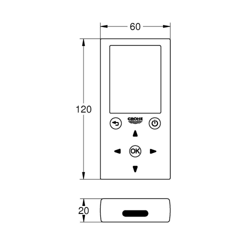 Grohe Fotoselli Ürünler İçin Uzaktan Kumanda Beyaz - 36407001 - 4