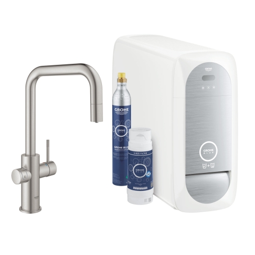 Grohe G R O H E Blue Home C-Spout Starter Kit With Mono Faucet - 31498001 - Thumbnail