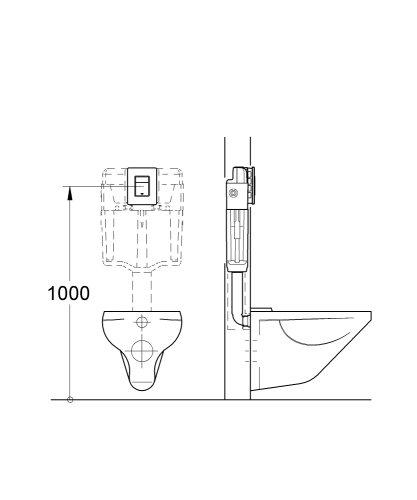 Grohe Gömme Rezervuar Kumanda Paneli ABS Brushed Hard Graphite - 38732AL0 - Thumbnail