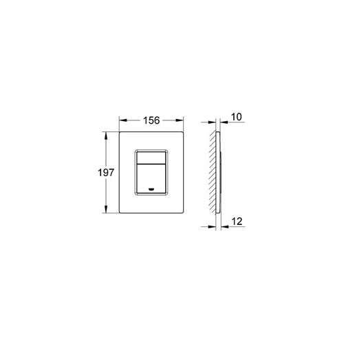 Grohe Gömme Rezervuar Kumanda Paneli ABS İz Bırakmayan - 38732BR0 - 4