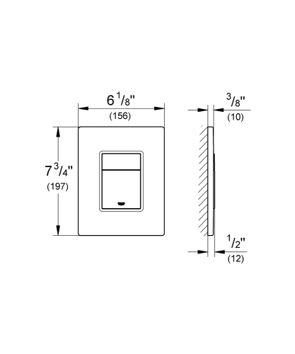 Grohe Gömme Rezervuar Kumanda Paneli ABS Warm Sunset - 38732DA0 - Thumbnail