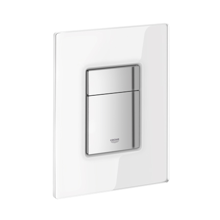 Grohe - Grohe Gömme Rezervuar Kumanda Paneli Krom / Beyaz Cam - 38845LS0