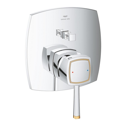 Grohe Grandera Ankastre Banyo/Duş Bataryası Krom/Altın – 24260IG0 - Thumbnail