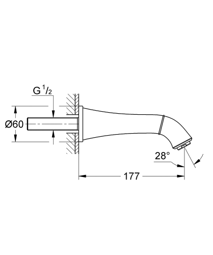 Grohe Grandera Çıkış Ucu Warm Sunset - 13341DA0 - Thumbnail