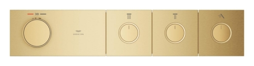 Grohe Grohtherm Aqua Tiles 3 Valfli Akış Kontrollü, Ankastre Termostatik Duş Bataryası Br. Cool Sunrise – 106866GN00 - Thumbnail