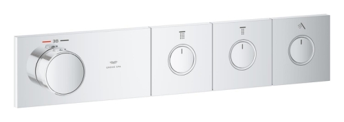Grohe Grohtherm Aqua Tiles 3 Valfli Akış Kontrollü, Ankastre Termostatik Duş Bataryası Krom – 1068660000