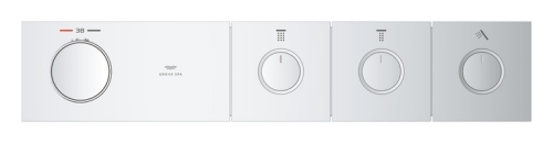 Grohe Grohtherm Aqua Tiles 3 Valfli Akış Kontrollü, Ankastre Termostatik Duş Bataryası Krom – 1068660000 - Thumbnail