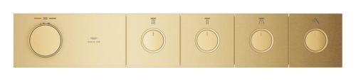 Grohe Grohtherm Aqua Tiles 4 Valfli Akış Kontrollü, Ankastre Termostatik Duş Bataryası Br. Cool Sunrise – 106867GN00 - Thumbnail