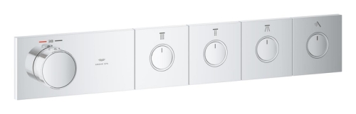 Grohe Grohtherm Aqua Tiles 4 Valfli Akış Kontrollü, Ankastre Termostatik Duş Bataryası Krom – 1068670000