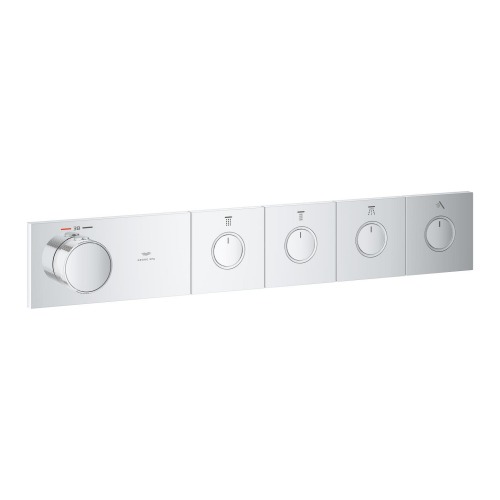 Grohe Grohtherm Aqua Tiles 4 Valfli Akış Kontrollü, Ankastre Termostatik Duş Bataryası Krom – 1068670000
