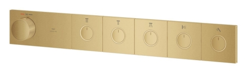 Grohe Grohtherm Aqua Tiles 5 Valfli Akış Kontrollü, Ankastre Termostatik Duş Bataryası Br. Cool Sunrise – 106868GN00 - Thumbnail